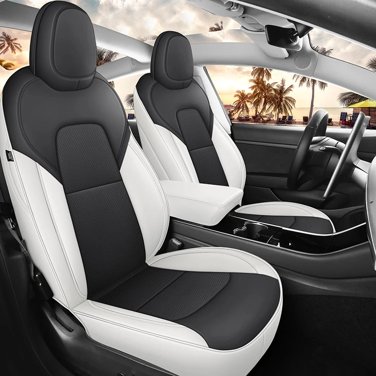 พอดีแบบกำหนดเองสำหรับฝาครอบที่นั่ง Tesla รุ่น 3